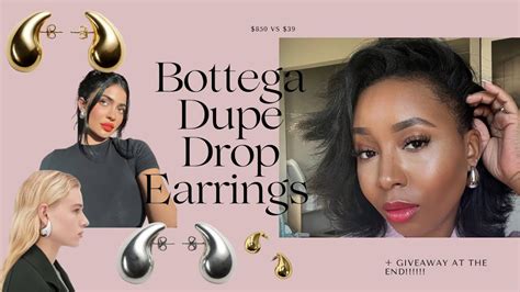 bottega earring dupes amazon|bottega veneta earrings drop.